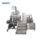 Hydraulic Lifting Tilting Vacuum Homogenizing Emulsifier Vacuum Mixing Homogenizer for Skincare Cream Shampoo Cosmetic Production Line
